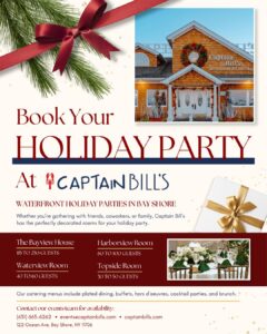 Host Your Holiday Party at Captain Bill’s